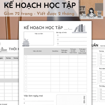 Sổ tay Kế hoạch học tậpV